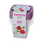Conjunto_4_Potes_Plástico_200ml_Sortido_Ref.SR1204C_Sanremo