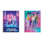 Caderno_Universitário_Guerreiras_do_Kpop_10_Materias_160_Folhas_Ref.399698_Tilibra