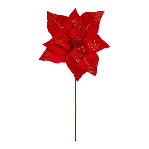 Flor Artificial Decorativa Vermelha Natal 30x10x40cm LM3407NTL - honeyhome