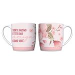Caneca_de_Porcelana_Urban_300ml_Estampa_Floral_Amiga_Como_Você_Ref.14705_Brasfoot
