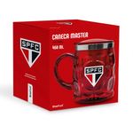 Caneca_Plástica_Master_Com_Tampa_450ml_Times_São_Paulo_Vermelha_Acabamento_Interno_Inox_Ref.14799_Brasfoot