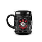 Caneca_Plástica_Master_Com_Tampa_450ml_Times_Corinthians_Preta_Acabamento_Interno_Inox_Ref.14800_Brasfoot