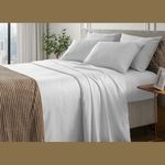 Jogo_Cama_Casal_Elegance_400_Fios_100%_Poliéster_Liso_Branco_4_Peças_Ref.70109900260001_Corttex