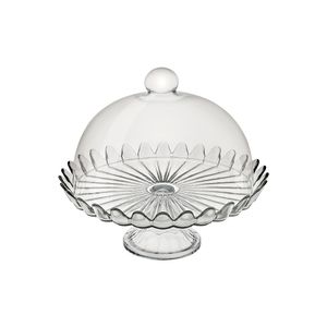 Boleira Petalas de Jasmin Com Pé Natural Caixa Black B1710 - Vitazza