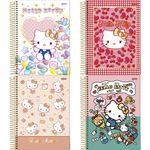Caderno_Universitário_Espiral_Capa_Dura_Hello_Kitty_Sortido_10_Matérias_160_Folhas_Ref.7298626_Jandaia