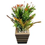 Vaso_Mdf_com_Flor_do_Campo_Artificial_Sortida_Ref.DF225_Dila_Flores