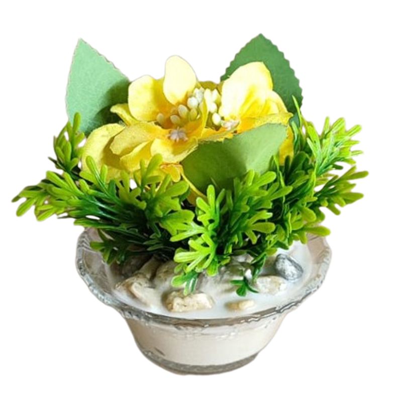 Mini_Vaso_Bowl_Vidro_com_Flor_ou_Planta_Artificial_Sortida_Ref.DF224_Dila_Flores