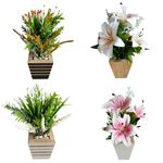 Vaso_Mdf_com_Flor_do_Campo_Artificial_Sortida_Ref.DF225_Dila_Flores