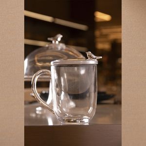 Caneca Bird Com Tampa E Filtro Cristal 350ml 21223 - Wolff