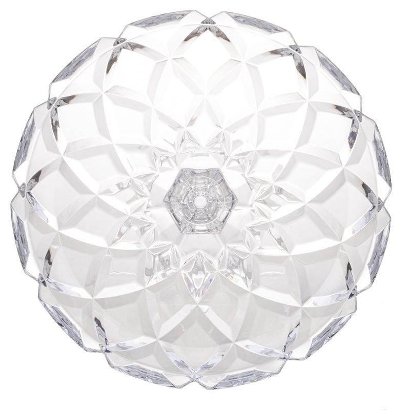 Prato_Para_Bolo_Deli_Diamond_Com_Pé_de_Cristal_30,5x14,5cm_Ref.4430_Lyor