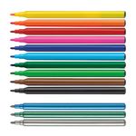Canetinha_Hidrográfica_10_Cores_+_3_Cores_Efeito_Metálico_Dinossauro_Ref.555409_Faber_Castell