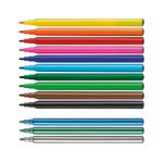 Canetinha_Hidrográfica_10_Cores_+_3_Cores_Com_Glitter_Unicórnio_Ref.555410_Faber_Castell