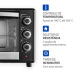 Forno_Elétrico_Family_II_42_Litros_Preto_1600w_127v_Ref.552901_Mondial