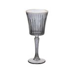 Conjunto_6_Taças_Para_Água/_Vinho_Egeu_Vidro_Cinza_Com_Filete_Dourado_260ml_Ref.TCVN023CZ_Hauskraft