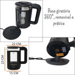 Chaleira_Elétrica_Mali_1,5_Litros_Preta_1800w_220v_Ref.61116_Unitermi