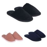 Pantufa_Unissex_Tamanho_35/44_Eva_E_Poliéster_Preta_Sortida_Ref.SN1002_Stuf
