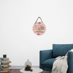 Placa_Decorativa_Redonda_Direi_Ao_Senhor_Mdf_Com_Alça_Em_Corino_Ref.JPL2261_Nsw_Decor