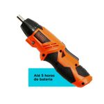 Parafusadeira_A_Bateria_1/4"_(6,35mm)_4.8v_Com_Led_15_Acessórios_E_Estojo_Ref.KC4815KBR_Black_&_Decker