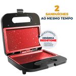 Sanduicheira/_Grill_Elétrico_Bgr16_2_Em_1_Redstone_Preta/inox_750w_220v_Ref.66702194_Britania