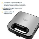 Sanduicheira/_Grill_Elétrico_Bgr16_2_Em_1_Redstone_Preta/inox_750w_220v_Ref.66702194_Britania