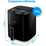 Fritadeira_Elétrica_Facilita_Fry_Preta_3,5_Litros_1400w_127_Ref.42AFG3501000_Elgin