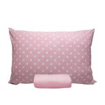 Jogo_Cama_Solteiro_Doce_Vida_Plus_Ilhabela_Rosa_Star_2_Peças_88x188x30cm_Ref.0310308RST_Portallar