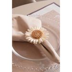 Kit_4_Anéis_Para_Guardanapos_Flor_do_Sol_Branco_Metal_Ref.62192_Wolff