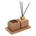 Conjunto_Difusor_Com_Porta_Vela_E_Bandeja_Slate_Cerâmica_Marrom_Ref.222576_Lyor
