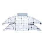 Jogo_Cama_Solteiro_Percal_Delicato_Quadrati_Luminosi_Cinza_160_Fios_3_Peças_Ref.0450004CZ_Portallar