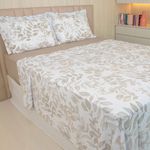 Jogo_Cama_Casal_Percal_Delicato_Fogli_Café_Com_Leite_160_Fios_4_Peças_Ref.0450005CL_Portallar