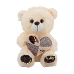 Urso_Pelúcia_Coração_Love_You_Xadrez_Sortido_35cm_Ref.265_For_Kids