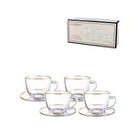 Conjunto_04_Xicaras_Cha_Transparente_Com_Borda_Dourada_Classica_225ml_Ref.JGCH097GD_Hauskraft