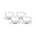 Conjunto_04_Xicaras_Cha_Transparente_Com_Borda_Dourada_Classica_225ml_Ref.JGCH097GD_Hauskraft