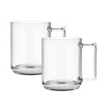 Conjunto_2_Canecas_Alça_Quadrada_Vidro_250ml_Ref.9096_Plasvale