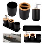 Kit_Banheiro_Plástico_Pp_E_Bambu_Preto_4_Peças_7,3x7,3x16cm_F0482_-_Flashgoods