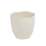 Vaso_Cerâmica_Creme_20x20cm_Ref.550121_Espressione
