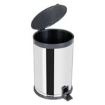 Lixeira_Com_Pedal_Aço_Inox_Tampa_Polipropileno_Cinza_20_Litros_Ref.3479_Viel