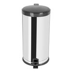 Lixeira_Com_Pedal_Aço_Inox_Tampa_Polipropileno_Cinza_20_Litros_Ref.3479_Viel