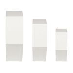 Kit_3_Nichos_Hexagonal_Decorativos_Mosaico_Branco_Ref.KITHEXMOSAICOBR_Multivisão
