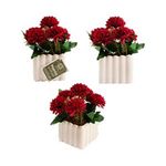 Planta_Artificial_Crisântemo_Vermelho_Vaso_Cerâmica_Branco_19,5x9,5x18cm_5383_-_Moment
