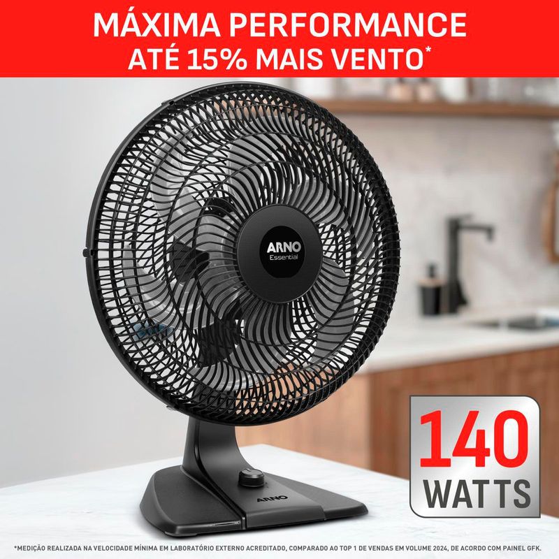 Ventilador_de_Mesa_Essential_40cm_6_Pás_Preto_140w_220v_Ref.2720019413_Arno