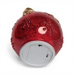 Bola_Natal_Com_Led__E_Movimento_(3_Pilhas_Aa_Não_Inclusas)_Vidro_Vermelho_Laço_Dourado_15cm_Ref.3113696_Cromus