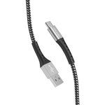 Cabo_Usb-a_Para_Usb-c_Em_Nylon_Preto_38w_1,2m_Ref.ESC05BK_Geonav