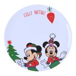 Prato_Raso_Redondo_de_Natal_Melamina_Mickey_E_Minnie_Sortido_20,7cm_Ref.DIS1943_honeyhome