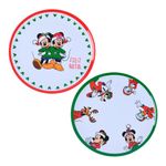 Prato_Raso_Redondo_de_Natal_Melamina_Mickey_E_Minnie_Sortido_26,8cm_Ref.DIS1946_honeyhome